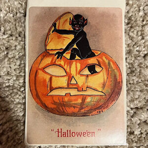 6/$12 🎃 Vintage Halloween Postcard Sticker